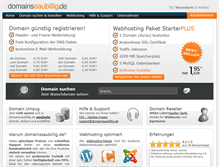 Tablet Screenshot of domainssaubillig.de